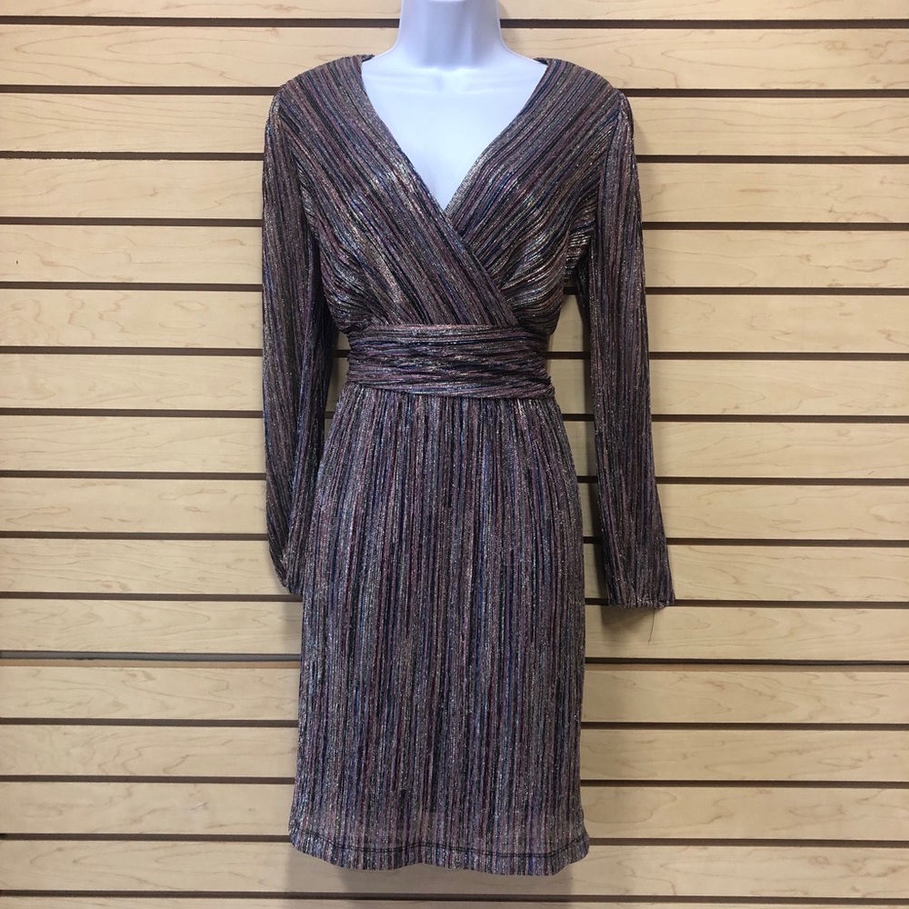 Julia Jordan Multicolor Metallic Dress